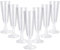 JMIATRY 100 Pcs Multi-Use Champagne Flutes, 160ml/5.6oz Plastic Champagne Flute, Clear Champagne Glasses Great for Wedding, Christmas, Birthday Party and Daily Use