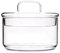 HAKIDZEL Cuenco para Servir Frutas Ensaladera De Cristal con Tapa Contenedor De Ensalada Tazón De Bocadillos Plato De Pasta Tazones De Merienda Bote De Ramen Vidrio Crujiente