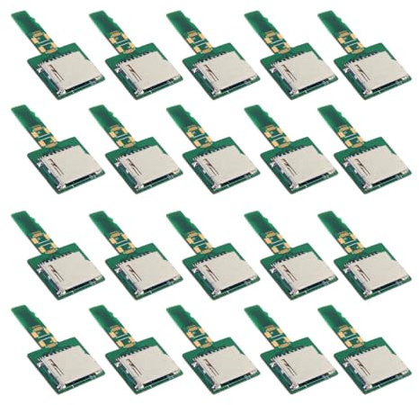 CY 20 delar/sats Micro SD TF minneskort kit kontakt till standard SD-uttag förlängningsadapter förlängare PCBA Reader för biltelefon (SD x 20 STK)