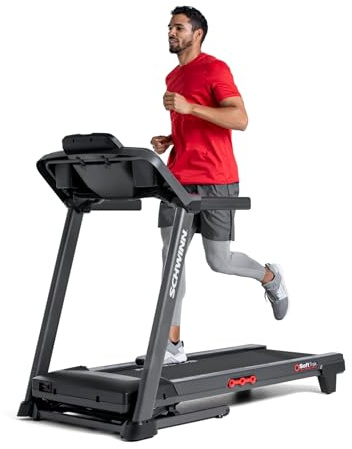 SCHWINN FITNESS 510T FOLDING COMPACT TREADMILL – QUIET MOTOR, 16 KM/H, 10% INCLINE, 16 PROGRAMS, SOFTTRAK™ CUSHIONING, ZWIFT & KINOMAP COMPATIBLE