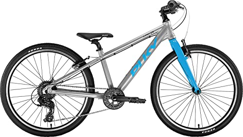 PUKY LS-Pro 24-8 Alu Kinder Fahrrad silberfarben/blau