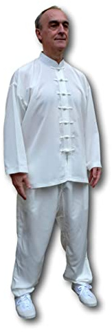 Tortue de Jade Taichi Qi Gong Seta Miscela Bianca