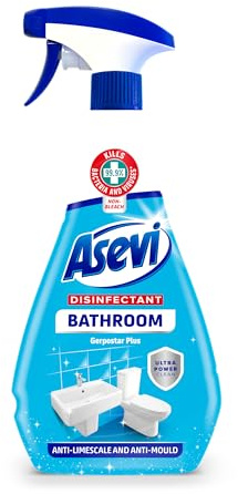 Asevi Bathroom Disinfectant Cleaning Spray, Antibacterial Spray, Mould Spray, Bathroom Spray, 720ml