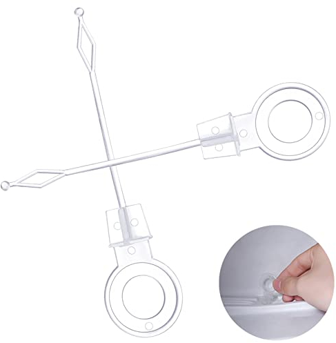 2 pezzi universali per frigorifero e congelatore, foro di scarico per stantuffo refrigerazione, foro di scarico per frigorifero, stantuffo in plastica, accessori per lo scarico (9.5 cm, bianco)