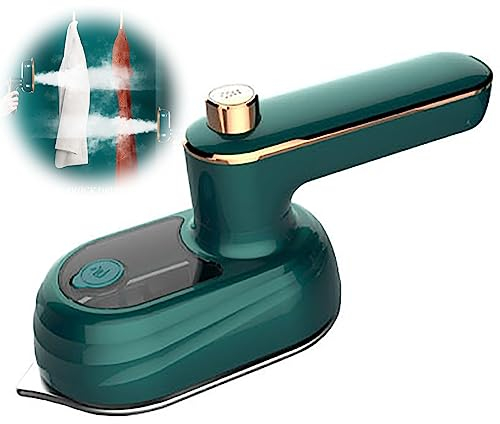 Ferro Da Stiro a Vapore, Ferro Da Stiro Da Viaggio, Ferro Da Stiro Portatile Da Viaggio 2 In 1, Riscaldamento Rapido Anni '20,piastra Antiaderente In Ceramica, Pulsanti Indipendenti, Per Casa E Viaggi