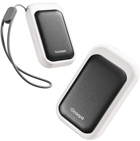 OCOOPA AI Magnetische Handwärmer Wiederaufladbar 2er Pack, 5000mAh Ultra-Dünner Elektrischer Taschen-Heizer, Geschenke für Damen & Herren, Weihnachten Geburtstag Winter Must-Have, UT4 Young