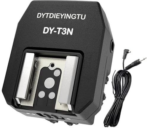 DYTDIEYINGTU DY-T3N for Nikon Camera Flash hot Shoe Converter Adapter, Small Flash Godox iT30 im20/30, Height-Increasing Multi-Flash Trigger, Extended Body Universal Accessory (DY-T3N N01)