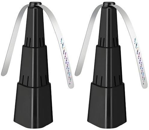 liuchanghe Ventilateur Anti-Mouches, 2PCS Ventilateur Anti Moustiques Pliable & Extensible, Usage Table/Suspendu pour Pique-Nique et Barbecue