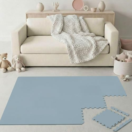 LittleTom 18 Pezzi Tappeto Puzzle per Bambini - Certificato TÜV - Piastrelle EVA con Bordi 30x30 cm - Pavimento Morbido e Antiscivolo - Superficie Puzzle Protettiva per la Cameretta e Gioco a Terra