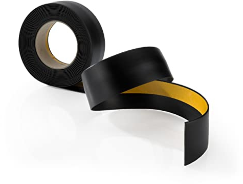 Abdeckleiste, Flachleiste Selbstklebend, Fensterleiste - Breite 50 mm - für Innenbereich - PVC, Flexibel, Flach - Länge 5 Meter, Schwarz