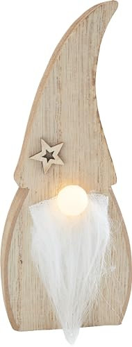 VBS Holz-Wichtel mit LED-Nase 15 cm