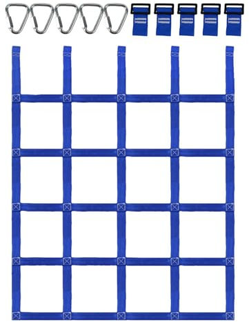 Kids Climbing Nets - Outdoor Load Bearing Net | Polyester Rope Ladder For Jungle Gyms | Training Climbing Net With Buckles | Playground Net Obstacle Course Training Net Outdoor Treehouse