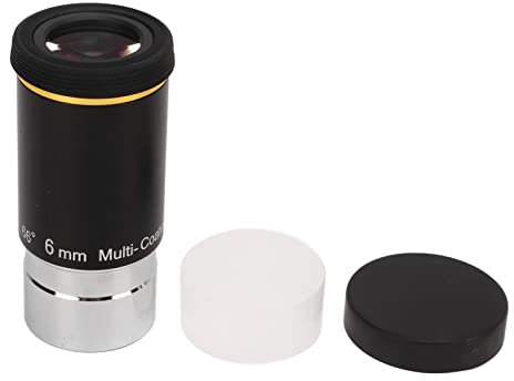 Ocular Telescópico de 1,25 Pulgadas, Vidrio óptico de Aleación de Aluminio Ocular Ultra Gran Angular de 66 Grados Ocular Gran Angular de 1,25 Pulgadas con Cubierta a Prueba de