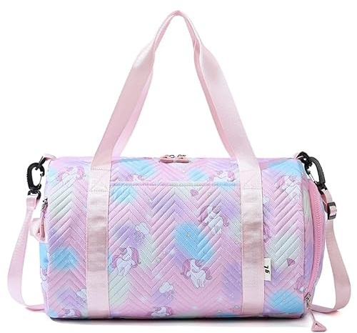 borsa sportiva da ragazza, da nuoto, da donna, con scomparto bagnato e scomparto per scarpe, impermeabile, zaino sportivo, borsa da allenamento, colore: rosa, moderno