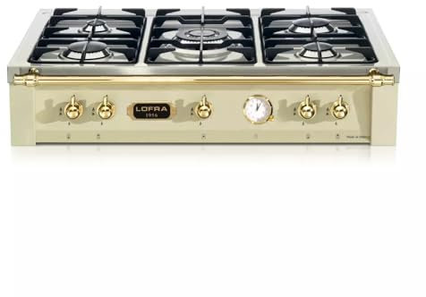 Lofra TRBI96/5, Piano cottura a gas DolceVita 90, Beige