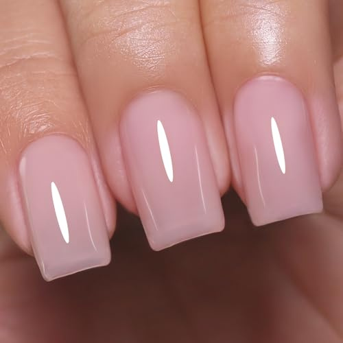 Imtiti Jelly UV Nagellack, Nackt Neutral Transparent UV Gel Nagellack Frühling Sommer Gelee Gel Nail Polish Soak Off Led DIY Nagel Kunst Starter Maniküre Salon 10ML