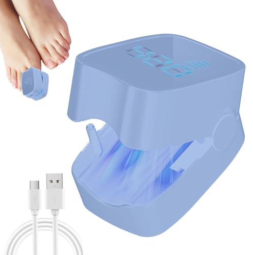 Dispositivo de luz de limpieza de hongos en las uñas, solución de uso eficaz para uñas gruesas dañadas y descoloridas, uso doméstico, removedor de hongos de uñas recargable
