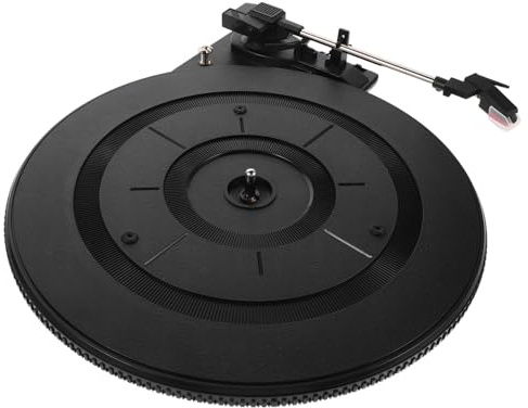 Levemolo Gramófono Clásico con Mecanismo de Alta Durabilidad Tocadiscos Retro Ruido para Uso Doméstico y Música Diseño Sencillo y Estable