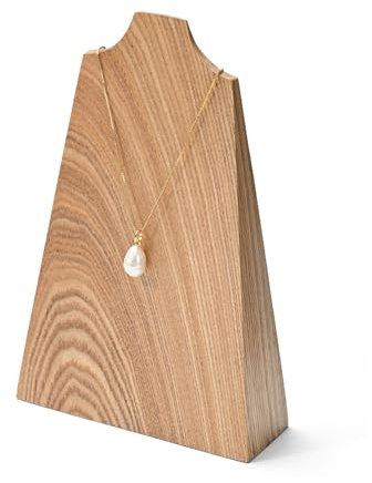 Oirlv Busto Para Collar De Madera, Busto Para Joyas, Expositor Tipo Buste, Soporte De Exhibición (Altura Aprox. 20,5 cm)