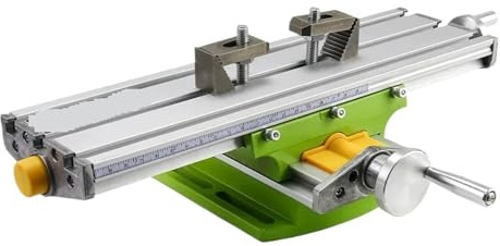 Trapano da banco, morsa, tavolo da lavoro, mini fresatrice di precisione, regolazione X e Y, coordinate, tavolo da fresatura