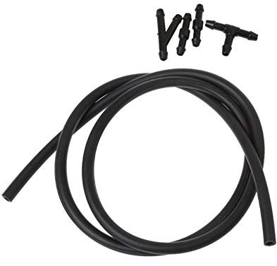 Basisago Pompe,Voiture Durite Tube Caoutchouc Haute Qualité Renforcée Jets Pulvérisation Kit Buse Lave-Glace Buse d'Essuie-Glace Avant Buse d'Arrosage