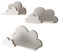 MOLILAND Wolkenregal Babyzimmer | Wandregal für Kinderzimmer in Weiß | Regal Wolke aus Holz im skandinavischen Stil | Schweberegal Wanddeko mit Befestigungssatz MOLI- Elegance