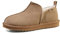OOG Hausschuhe für Damen und für Herren, Slippers aus echtem Leder, Plüsch, warm gefüttert (2028Camel, Numeric_39)