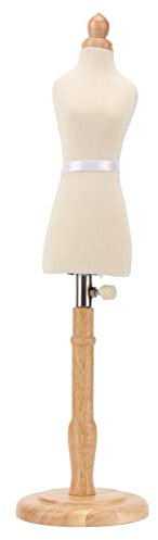 Schneiderpuppe Weibliche Kleiderform Schaufensterpuppe Torso Buchenholz Nähen Kleiderform mit Holzsockel für Kleidung Kleid Schmuck Display