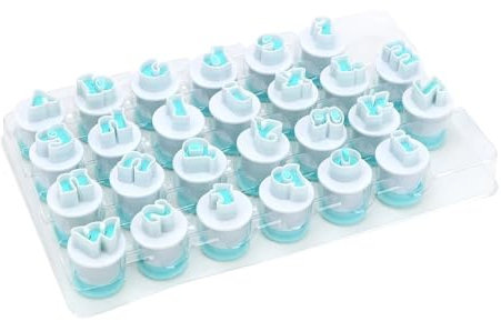 AD-BCrbgen 10 26 pz/Set Lettere Maiuscole Stampo for Torta Fondente Alfabeto Maiuscolo e Minuscolo Taglierina for Biscotti Taglierina for Biscotti in Plastica (Color : Lower Case Letters)
