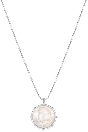 Alex and Ani Zodiac Necklace, Virgo:Shiny Silver:Multi