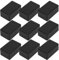 9 Pcs ABS Plastic Waterproof Project Box - Surface-Mounted Adaptable Box, Black/70x46x29.5mm