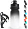 Fahrrad-Flaschenhalter mit Trinkflasche Set - Leichtes, langlebiges & sicheres Trinkflaschensystem, einfache Montage, ideal für Sport, Outdoor, MTB & Rennrad