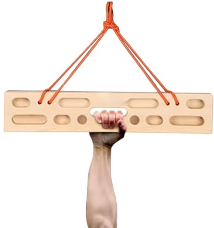 Hangboard Training Board - Bärbar Heavy Duty Finger Trainer Dörrfäste, Grip Strengthener Tool, Klätterträningsutrustning | Inomhus Gym Fitness Förstärkning Bouldering Klättrare Nybörjare Män Kvinn