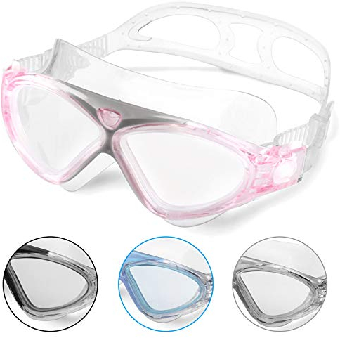 Winline Schwimmbrille Erwachsene Kinder Anti Fog Ohne Leakage deutlich Anblick UV Schutz, Professional Schwimmbrille für Herren Damen Jungen Mädchen