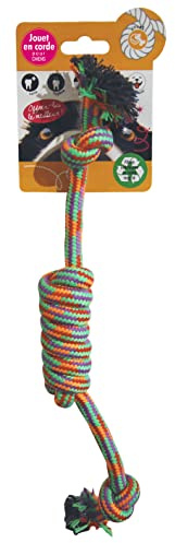 Wouapy - Cuerda de Juguete para Perro, Cuerda para Masticar, Juguete Resistente con Cuerda para Perro, Juguete Original y práctico, Nudo de ELINGUE, único