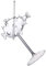Healeved Cocktail Glass Pufferfish Wine Glasses Novelty Martini Goblet Cup Transparent Glass Drinks Cup for Parties and Celebrations KTV Home Bar Club
