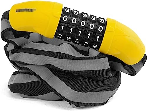 Fahrradschloss Zahlen Zahlenschloss Fahrrad Schloss 95cm Stahlkettenglied Mit Hohe Sicherheit Zahlen Code Kombination,Kettenschloss Aus Gehärtetem Stahl,für Fahrrad Motorrad