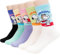 socksense The Peanuts Snoopy Socken für Damen und Teenager-Mädchen, Cartoon-Charakter-Serie, lizenziert, Farbe: 5 Paar, Einheitsgröße