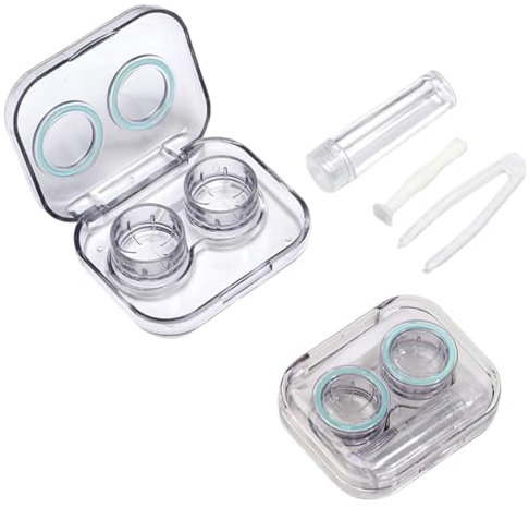 MEXRUMI 1 Pezzi Contenitore Lenti A Contatto,Porta Lenti A Contatto Da Viaggio,Ventosa Lenti A Contatto,Portalenti Per Lenti A Contatto,Custodia Lenti A Contatto,Per Uscite Giornaliere
