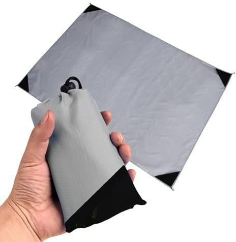 YQBFTC Picknickdecke 140x200cm,Ultraleicht Tragbare Stranddecke,4 Befestigung Ecken Sandabweisende Camingdecke,Wasserdicht Sanddicht Outdoor Decke für Picknick,Reisen,Strand,Camping und Wandern