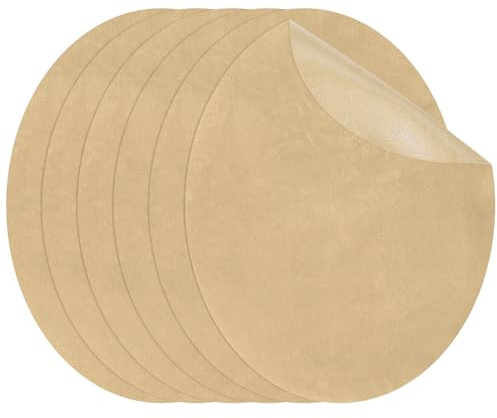 PATIKIL Toppe da stirare, 11 x 14 cm, confezione da 6 toppe ovali, per riparazione del ginocchio, in pelle scamosciata, per camicie, jeans, giacche, vestiti, set di decorazioni per la riparazione