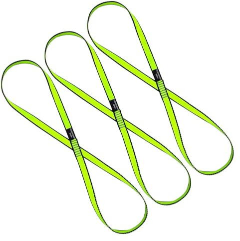 Nylon Climbing Sling Runner Rock Climbing Webbing Straps for Outdoor Climbing, Rappelling, Swing, Yoga Hammock etc (Green)