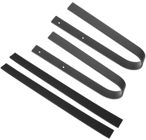 TOPBATHY Gancio da Parete in Metallo Copertura Protettiva, Set Supporto per Tavola da Surf, Skateboard e Snowboard, Organizzatore da Muro Resistente per Attrezzature Sportive, Facile