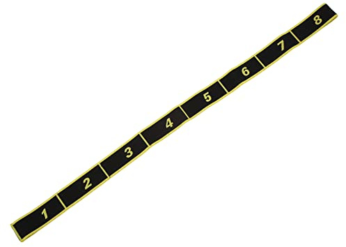 Dilwe Bandas Elásticas de Poliéster y Algodón para Ejercicios de Fuerza, con Soporte para Baile Latino, Gimnasia y Yoga, para Niños Adultos. Entrenamiento de Cuerpo Completo. (Yellow)