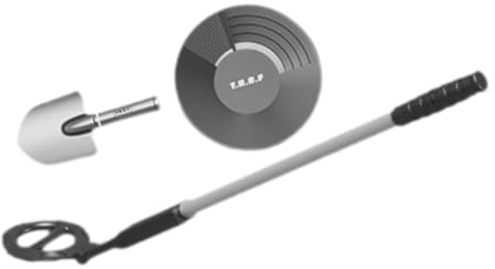 LeeQinersw Rilevatore di Metalli per Bambini da Esterno, Strumento di rilevamento Metalli, Regalo educativo per Bambini, Giocattolo scientifico Portatile per