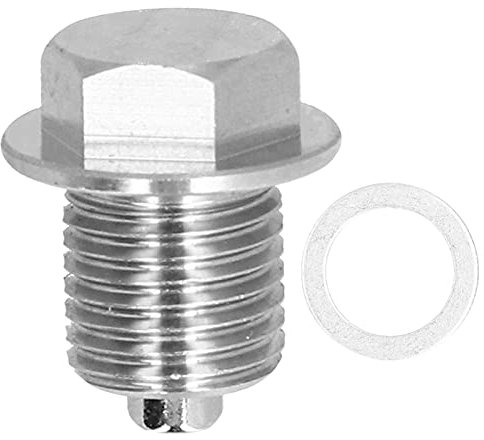 Ölablassschraube, Universal M14x1.5mm Edelstahl Neodym-Magnet Ölablassschraube Ölwannenschraube