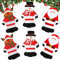 AOBETAK Bolsillos para cubiertos de Navidad, paquete de 6 bolsas de vajilla para Navidad, diseño de reno de Papá Noel, bonitos cuchillos y tenedores, bolsas de vajilla para decoración de mesa de cena