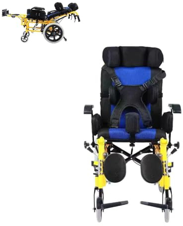PA-DABAOO Fauteuil Roulant Ergonomique Entièrement Allongé, Fauteuil Roulant Pour Paralysie Cérébral Adulte/Enfant, Fauteuil Roulant Allongé Léger Avec Une Tête De Rechange,Adult styles