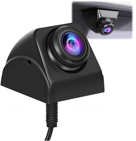 CARKOOL HD Car Reversing Camera,360° Rotation 170° Wide View Angle Reverse Camera IP68K Waterproof Metal Rear View Camera for Truck Car Pickup SUV(BLACK)