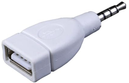 KAQNTUD Convertisseurs audio mâle AUXS 3,5 mm haute compatibilité vers USB 2.0 femelle pour appareils audio et casques